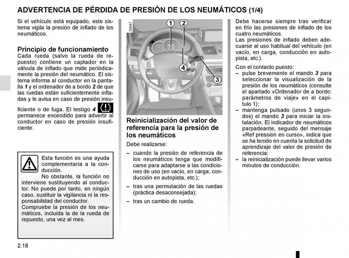 Renault Fluence manual del propietario / page 108