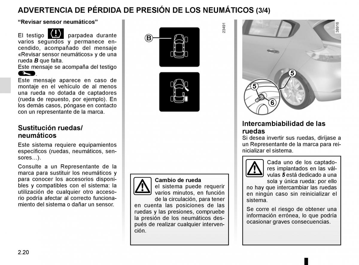 Renault Fluence manual del propietario / page 110