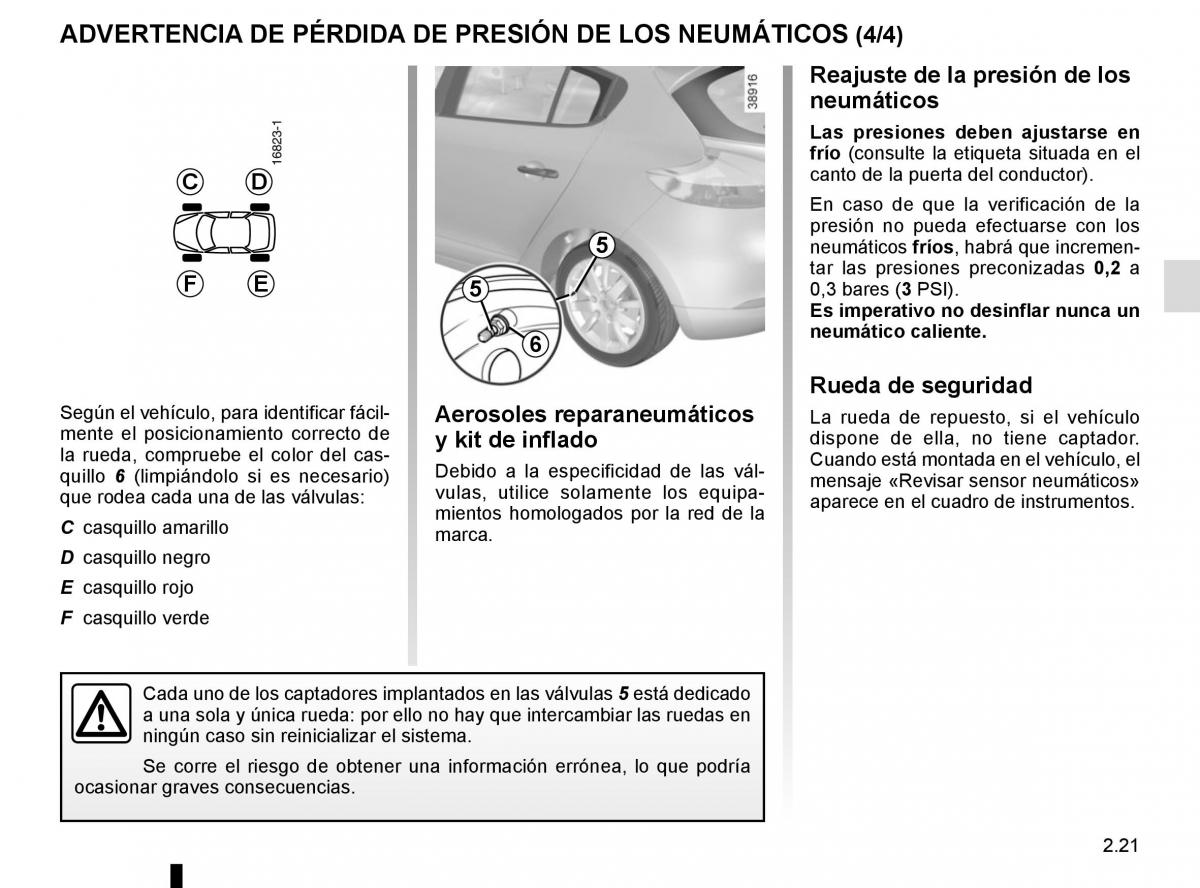 Renault Fluence manual del propietario / page 111