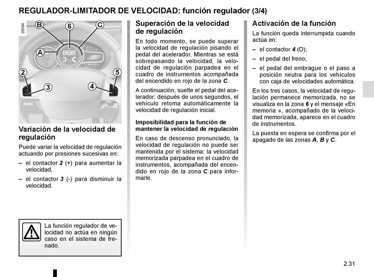 Renault Fluence manual del propietario / page 121