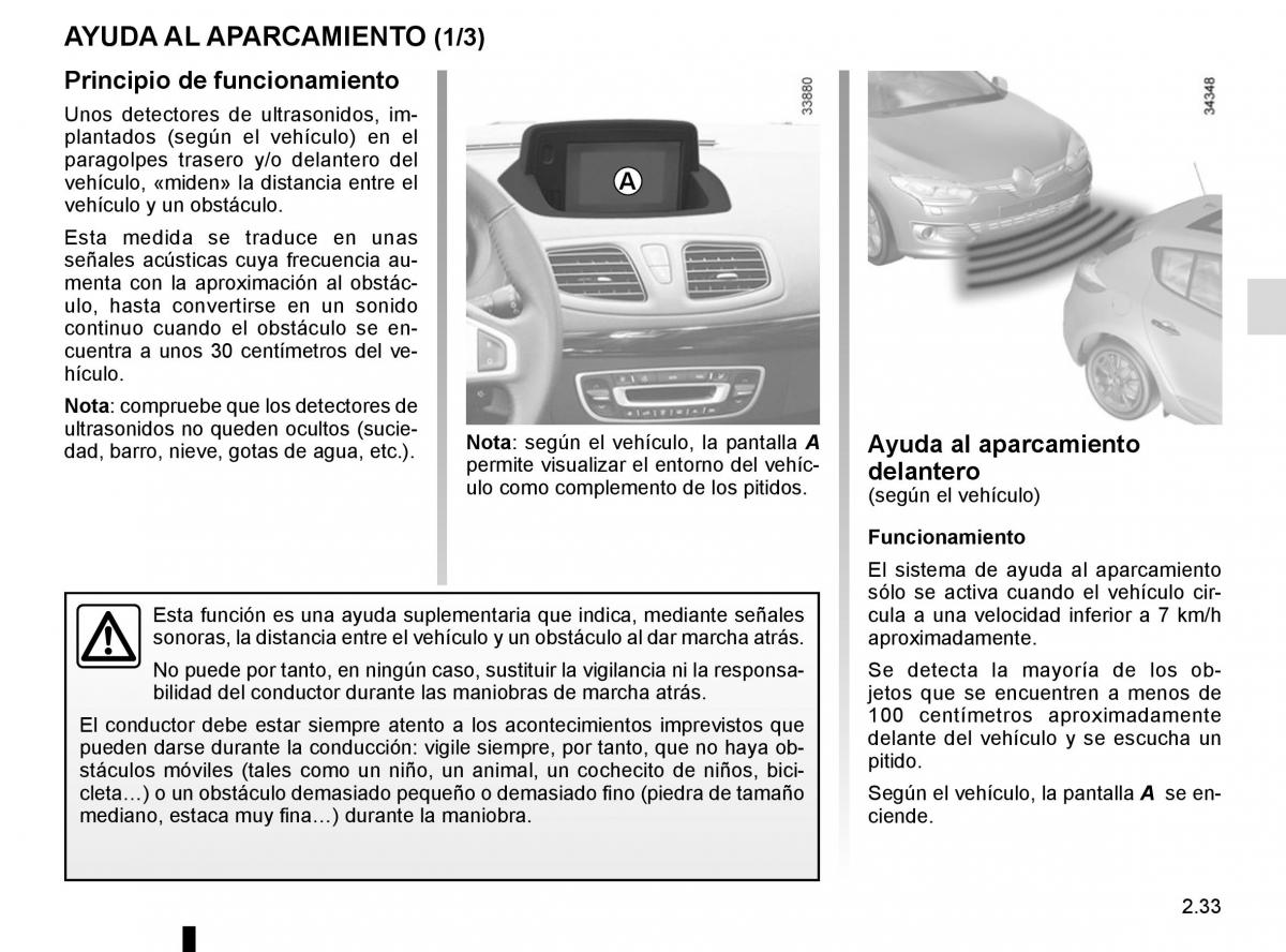 Renault Fluence manual del propietario / page 123