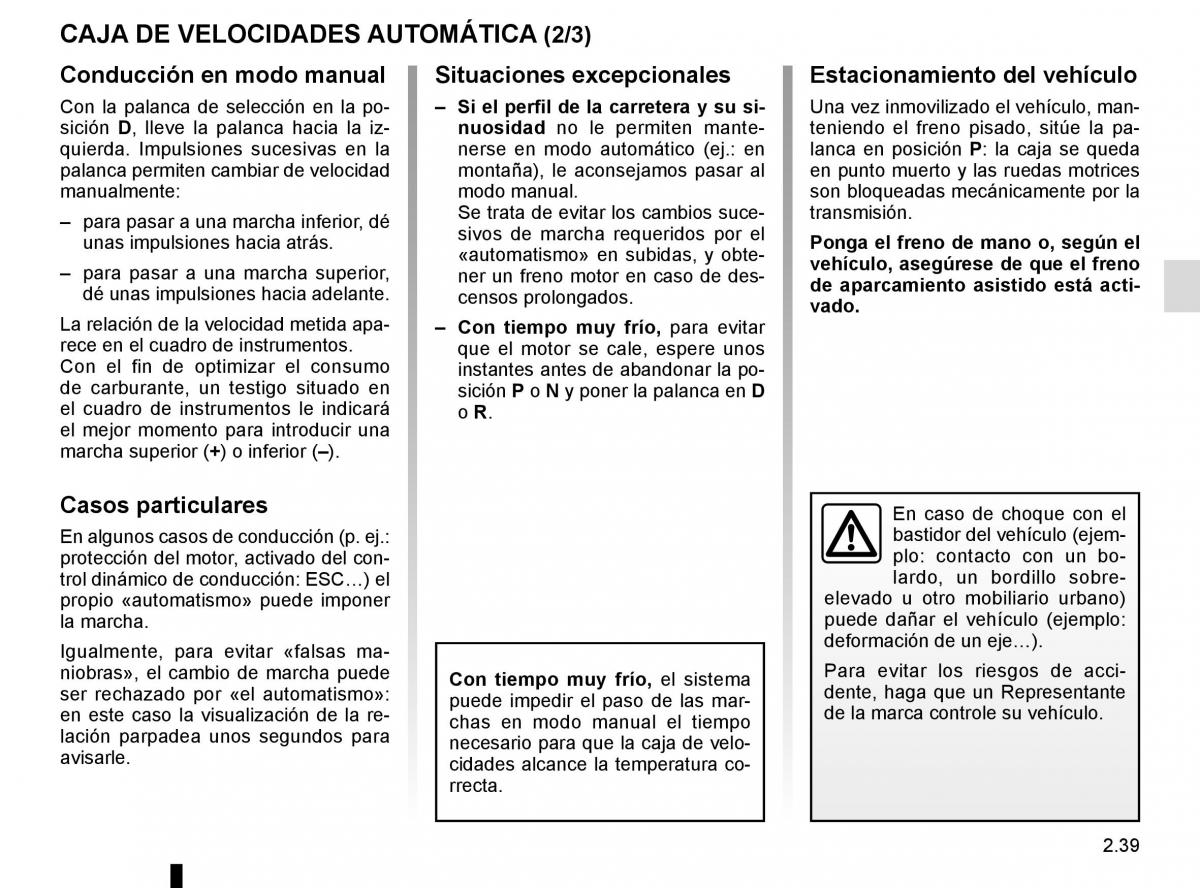 Renault Fluence manual del propietario / page 129