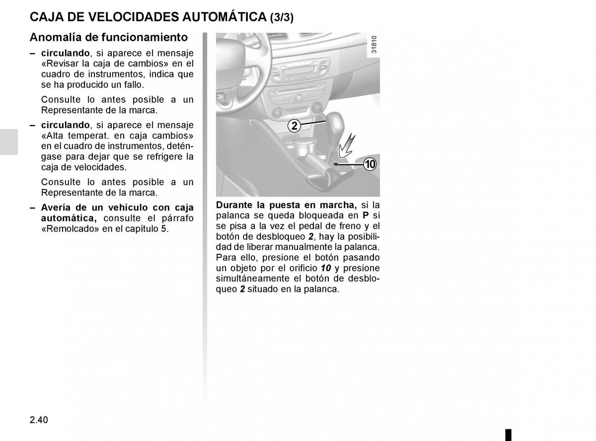 Renault Fluence manual del propietario / page 130