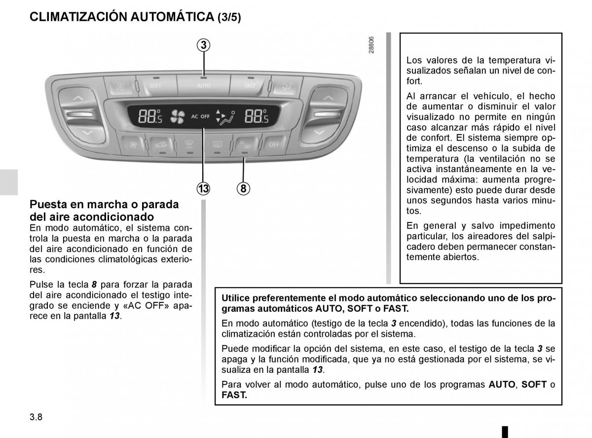 Renault Fluence manual del propietario / page 138