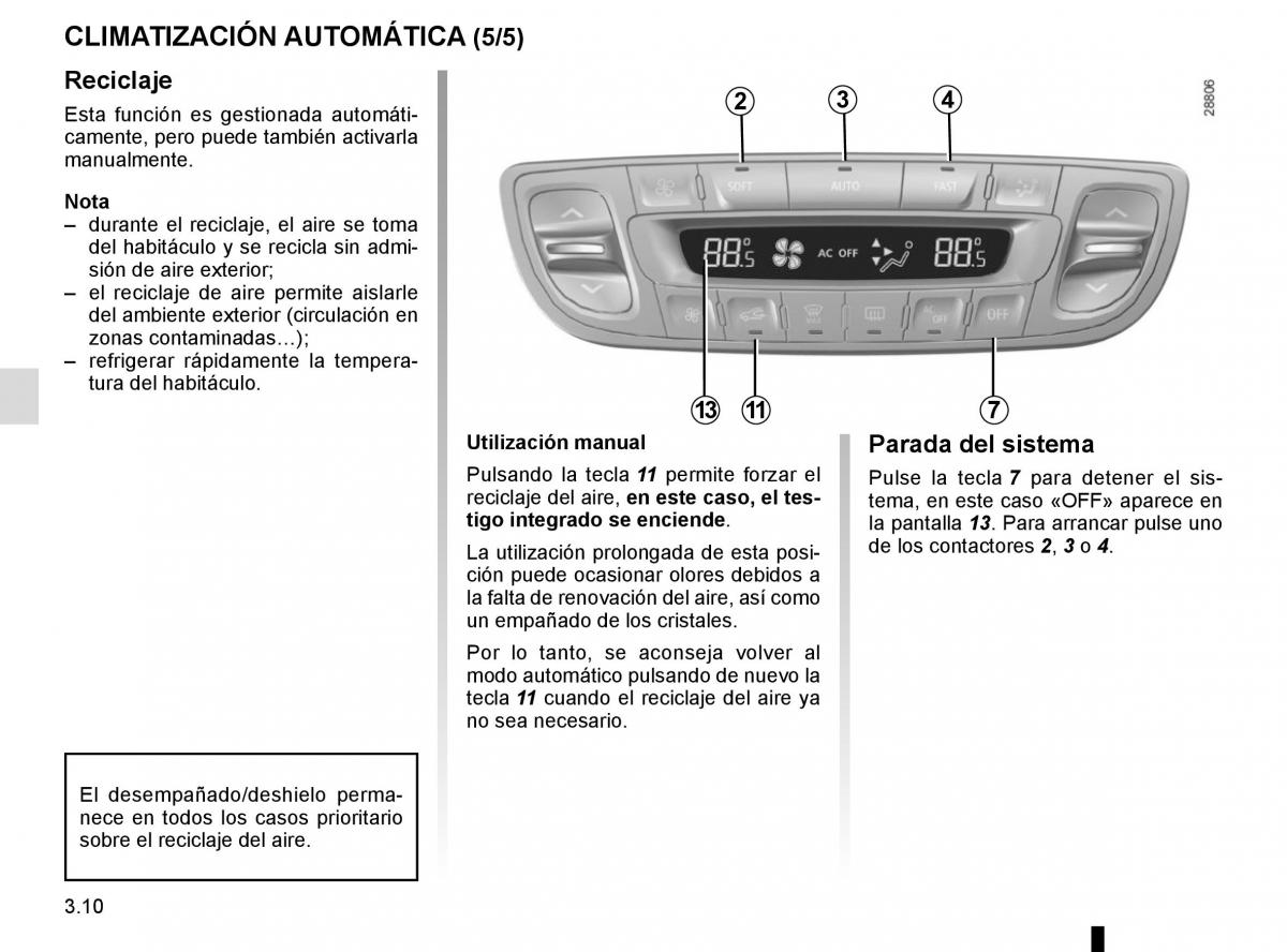 Renault Fluence manual del propietario / page 140