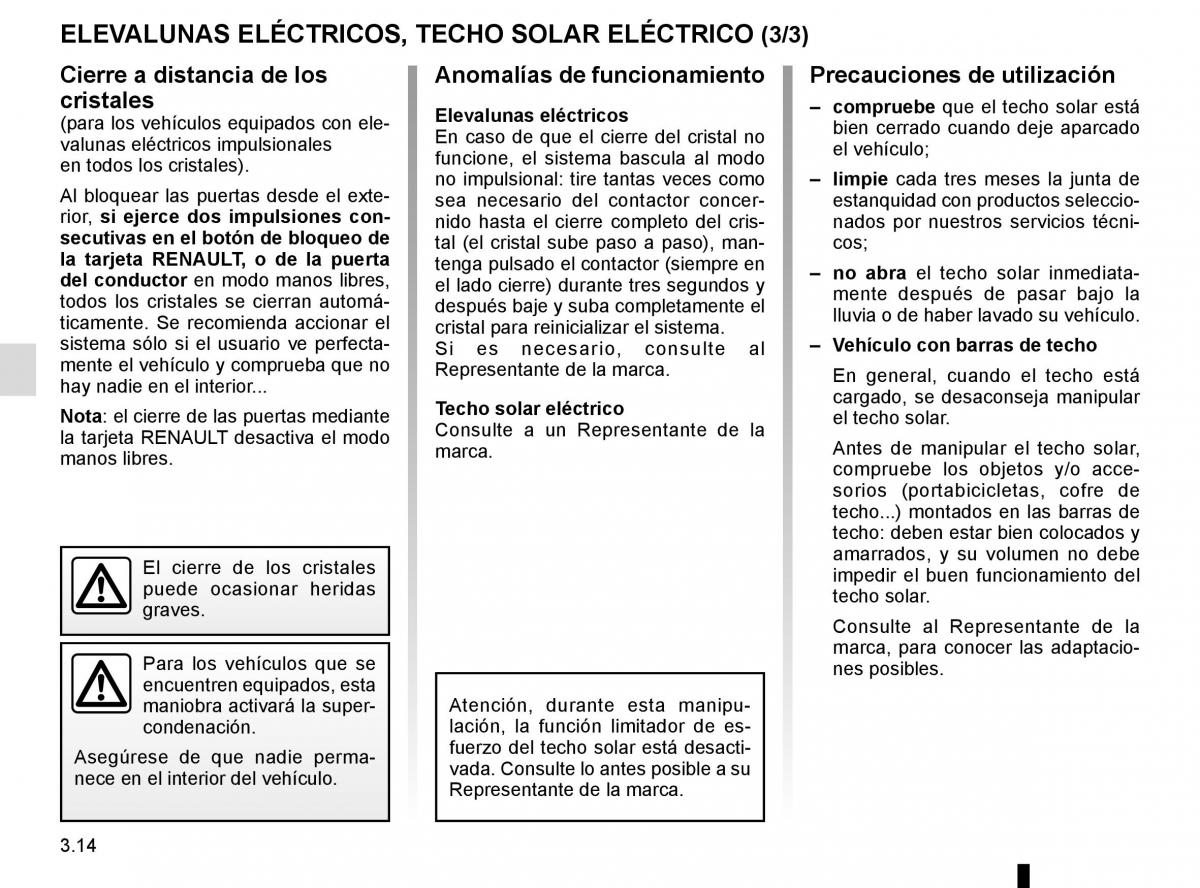 Renault Fluence manual del propietario / page 144