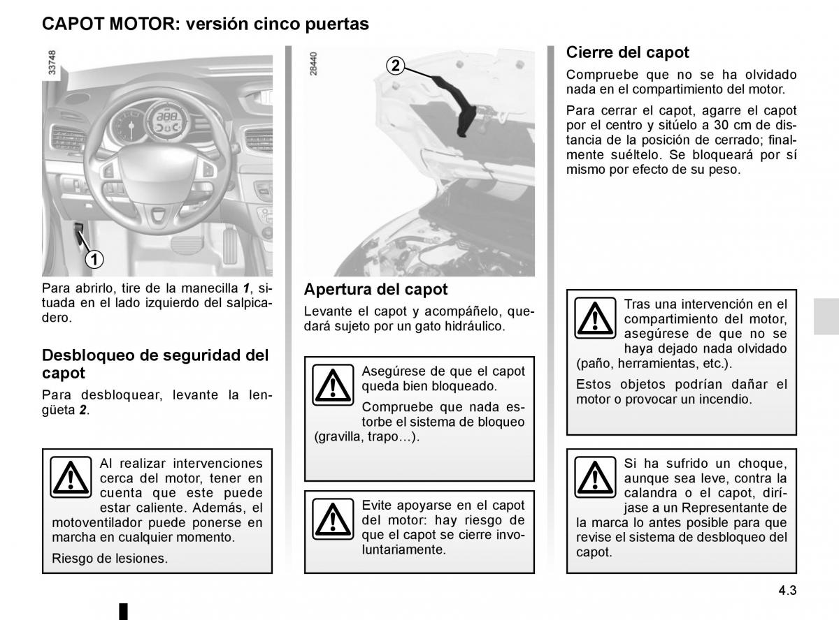 Renault Fluence manual del propietario / page 161