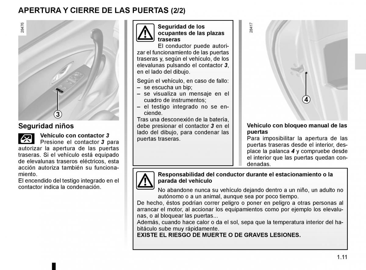 Renault Fluence manual del propietario / page 17