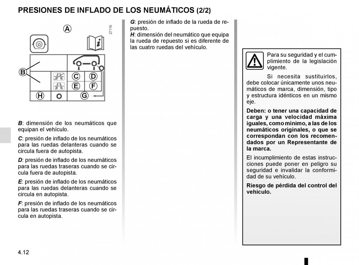 Renault Fluence manual del propietario / page 170