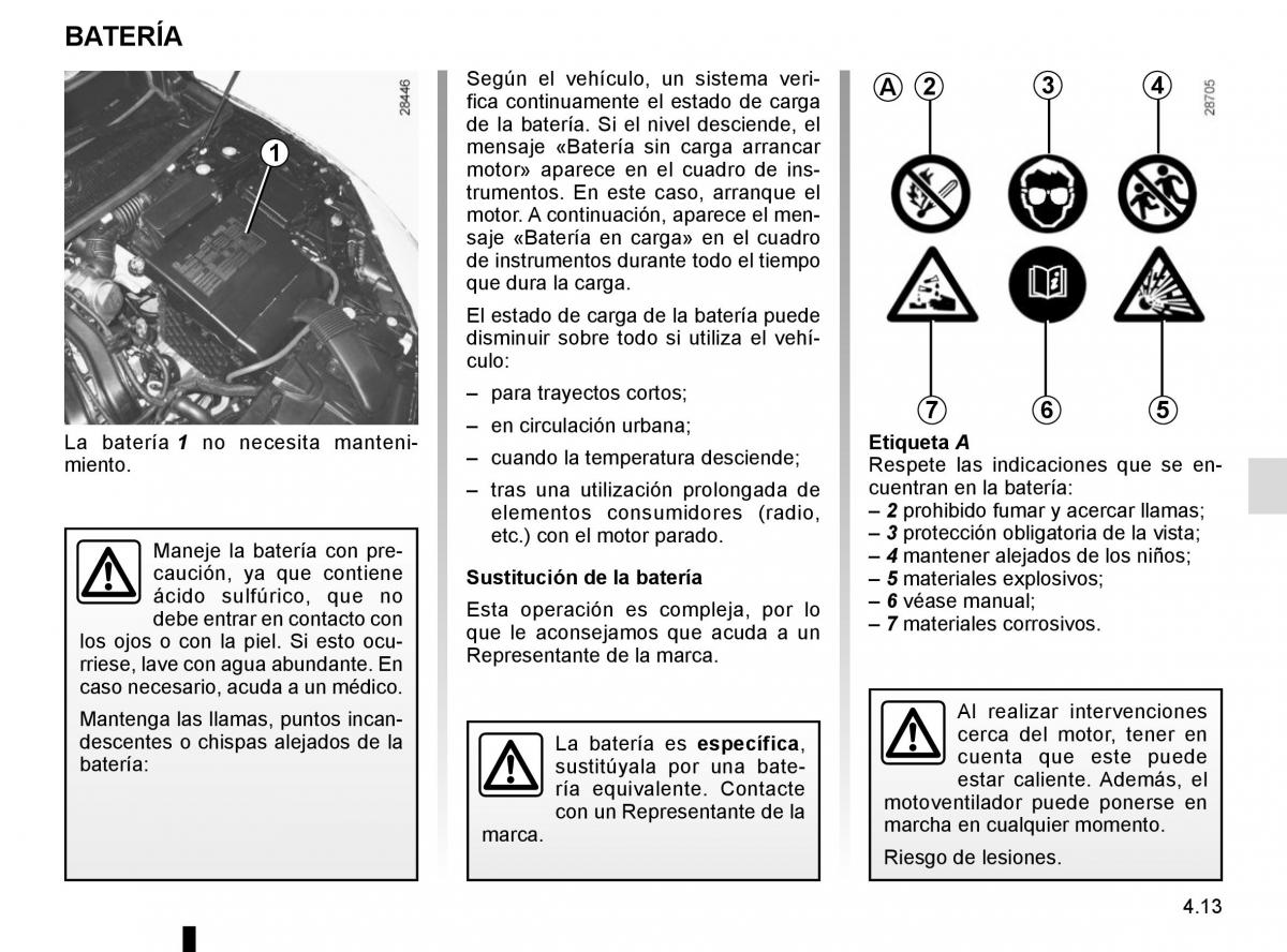 Renault Fluence manual del propietario / page 171