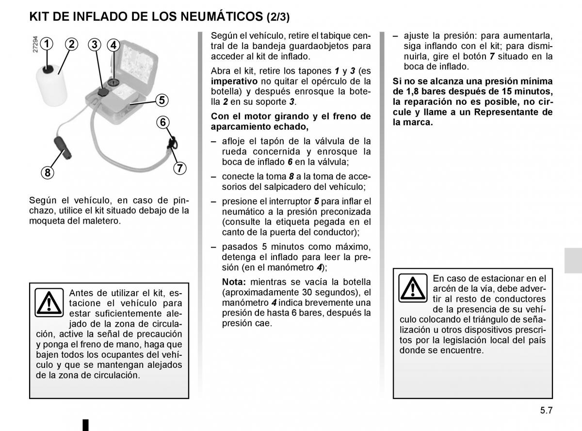 Renault Fluence manual del propietario / page 183