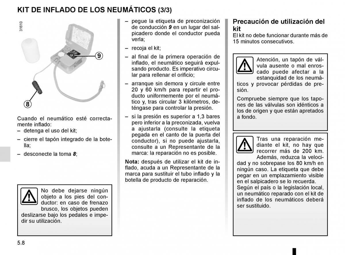 Renault Fluence manual del propietario / page 184