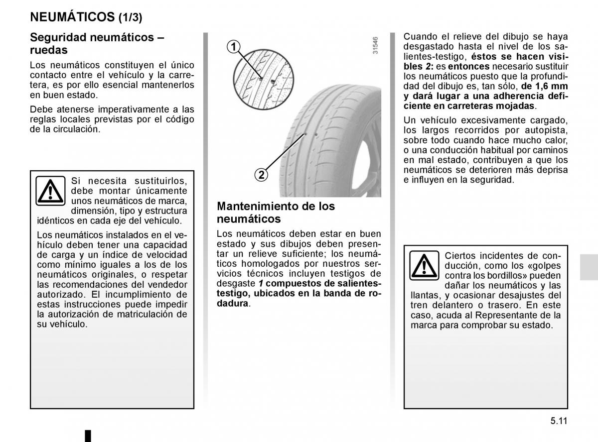 Renault Fluence manual del propietario / page 187