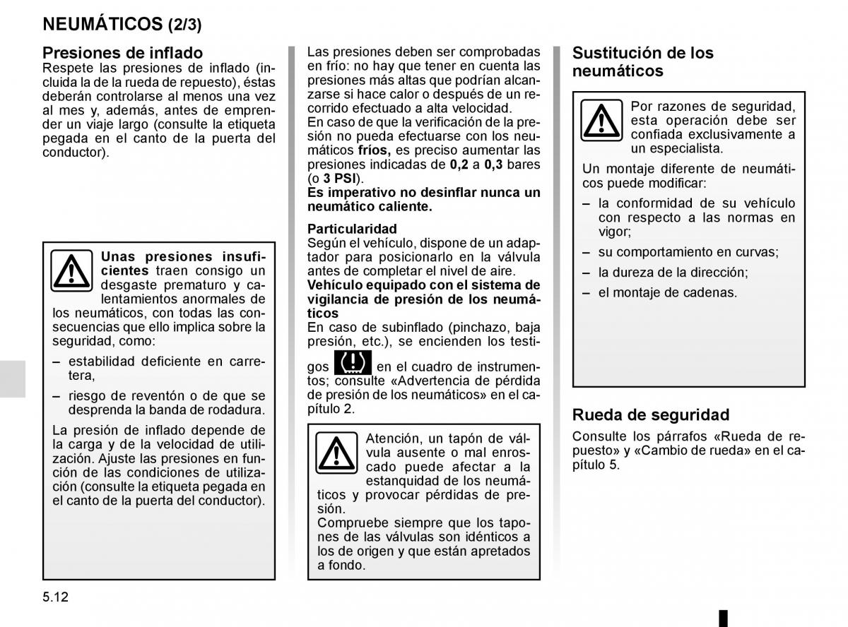 Renault Fluence manual del propietario / page 188