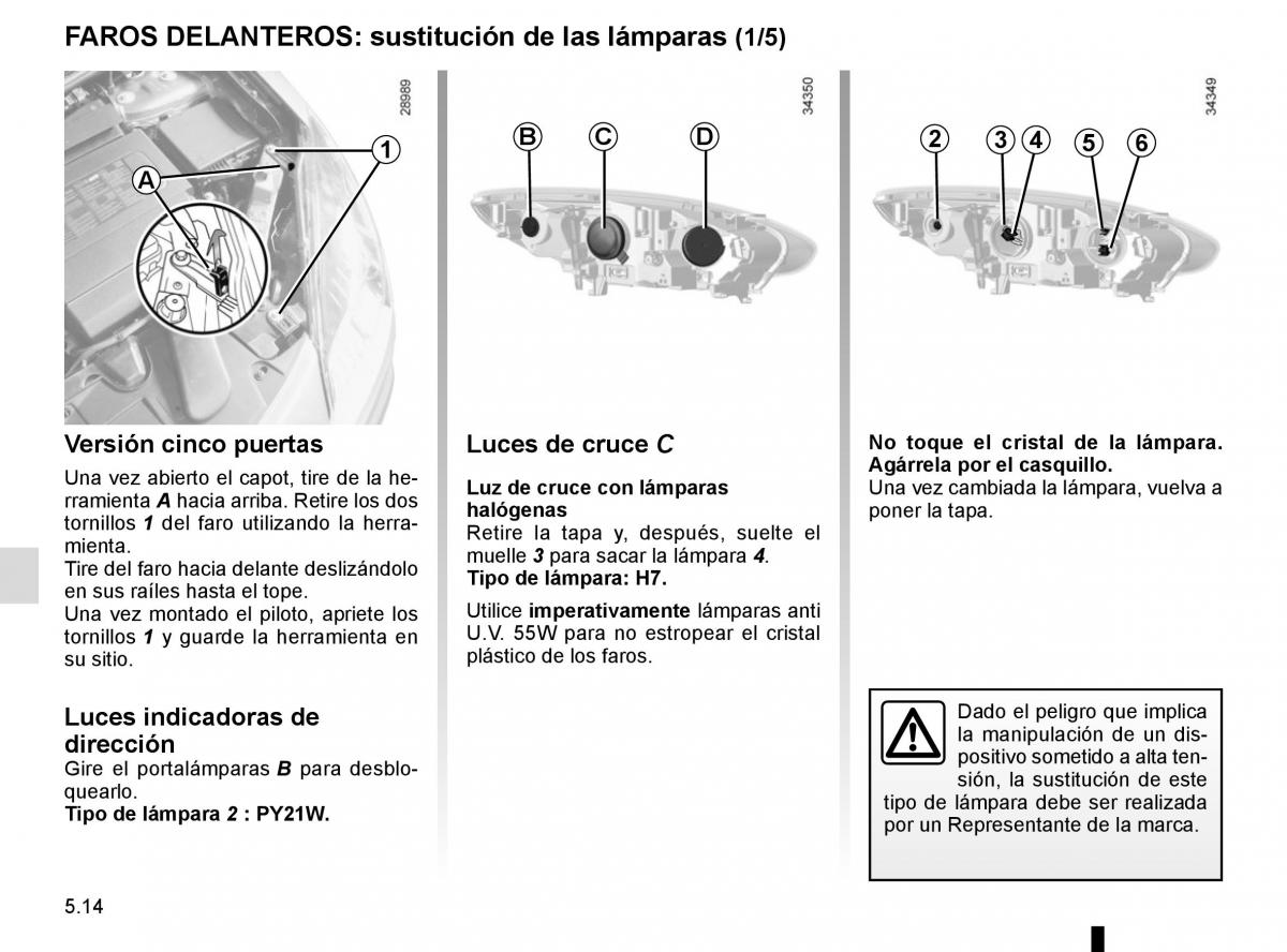 Renault Fluence manual del propietario / page 190