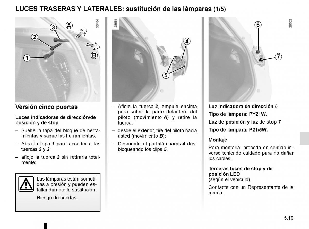 Renault Fluence manual del propietario / page 195