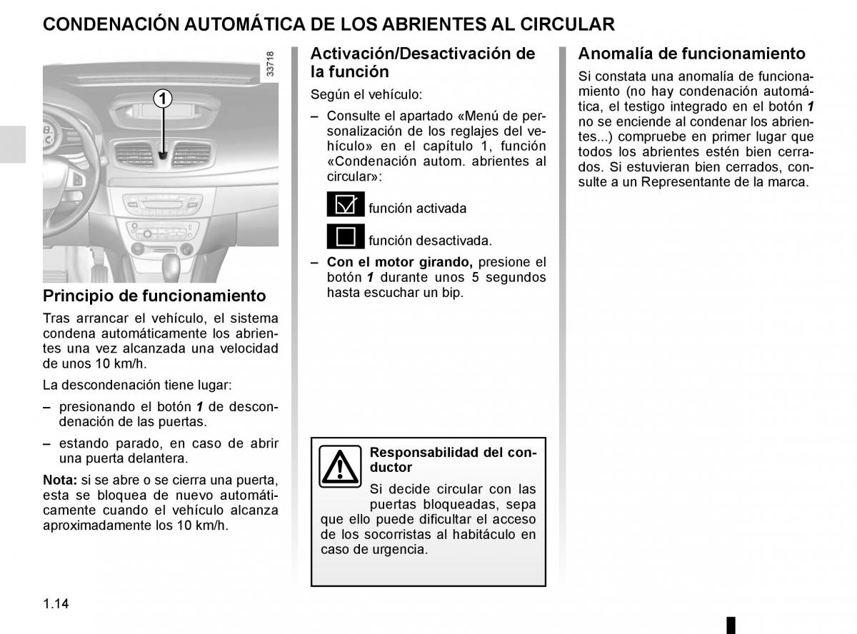 Renault Fluence manual del propietario / page 20