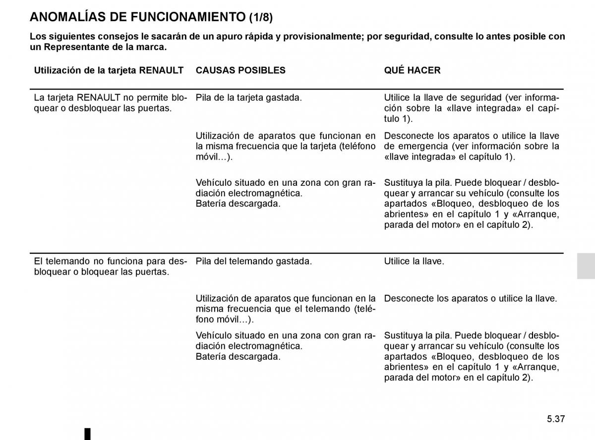 Renault Fluence manual del propietario / page 213