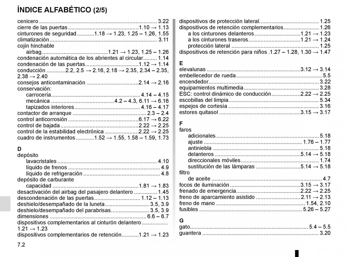 Renault Fluence manual del propietario / page 244