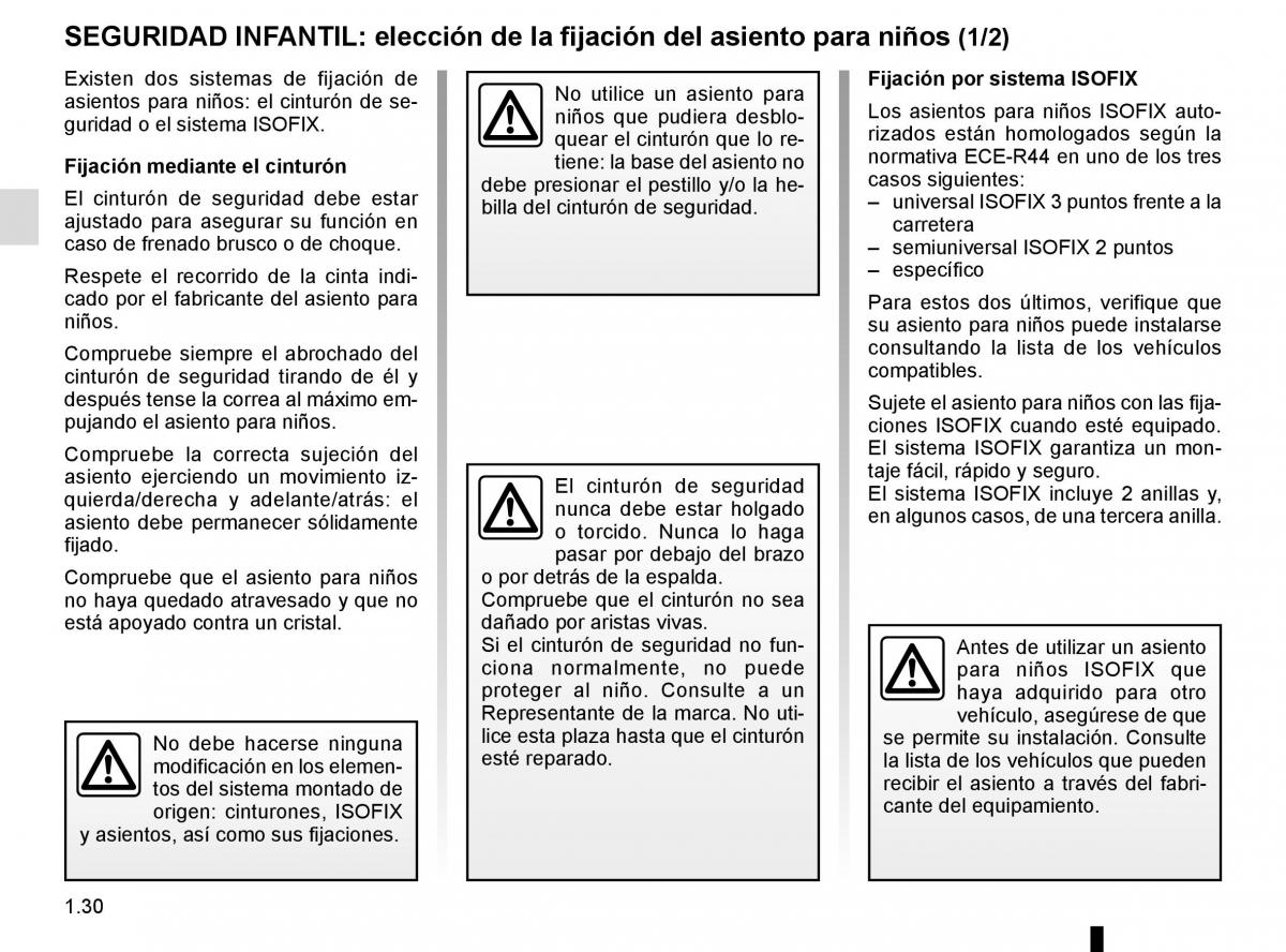 Renault Fluence manual del propietario / page 36