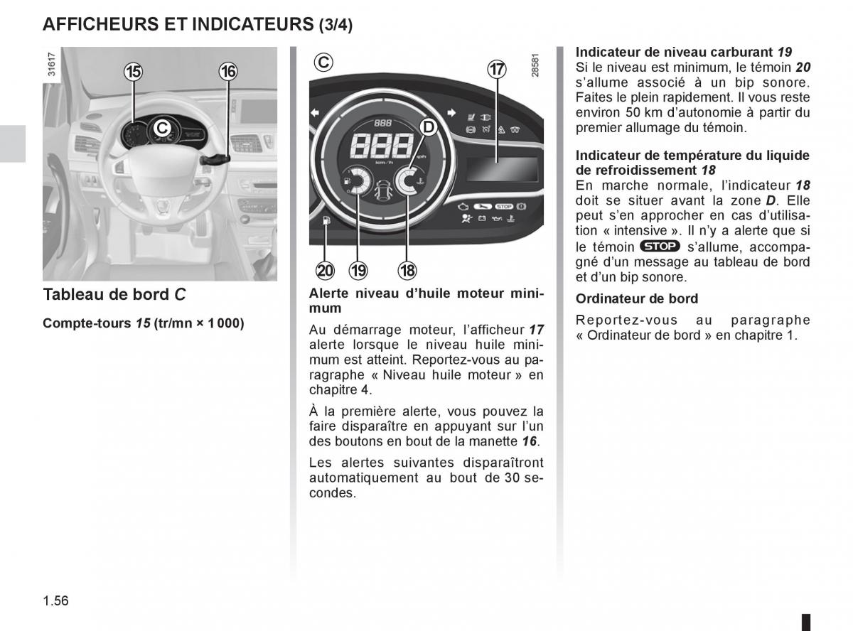 Renault Fluence manuel du proprietaire / page 58