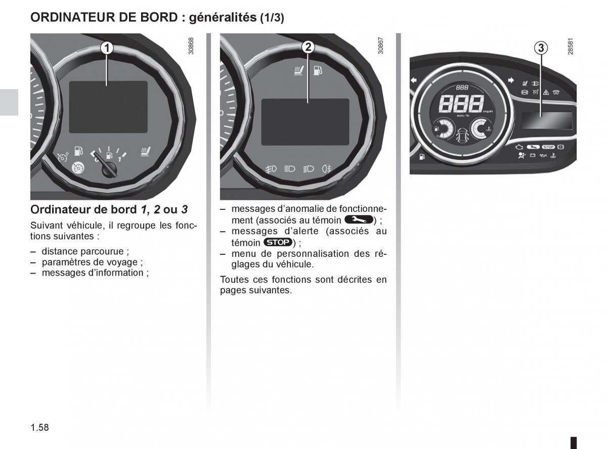 Renault Fluence manuel du proprietaire / page 60