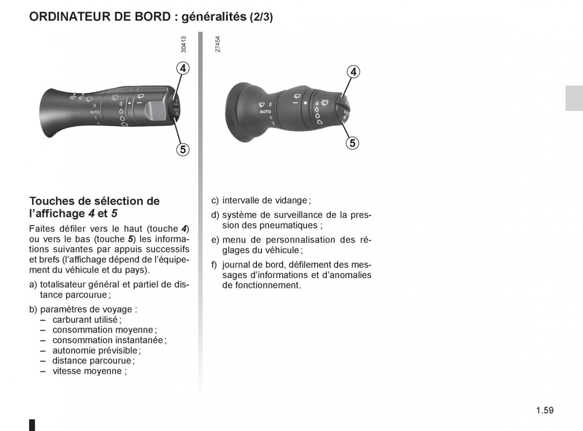 Renault Fluence manuel du proprietaire / page 61