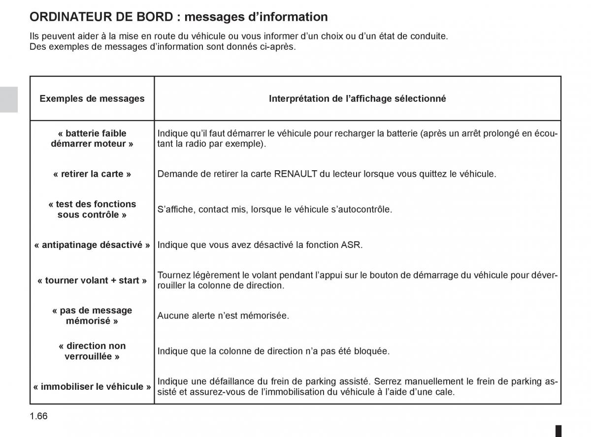 Renault Fluence manuel du proprietaire / page 68