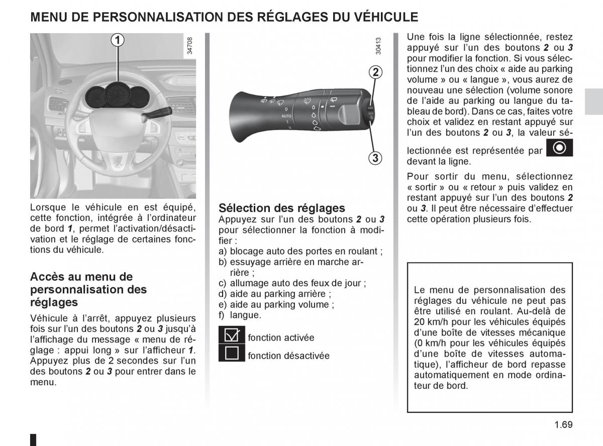 Renault Fluence manuel du proprietaire / page 71