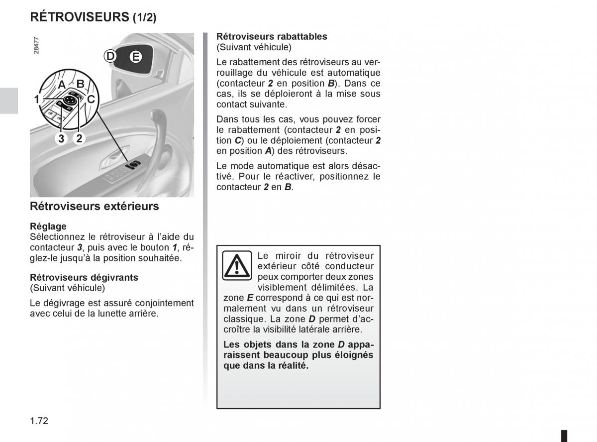 Renault Fluence manuel du proprietaire / page 74