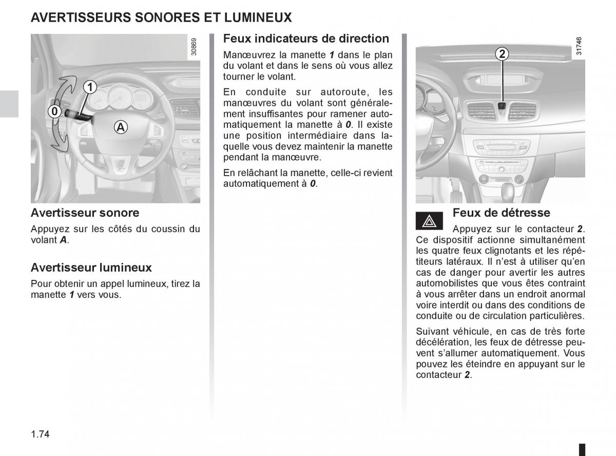 Renault Fluence manuel du proprietaire / page 76