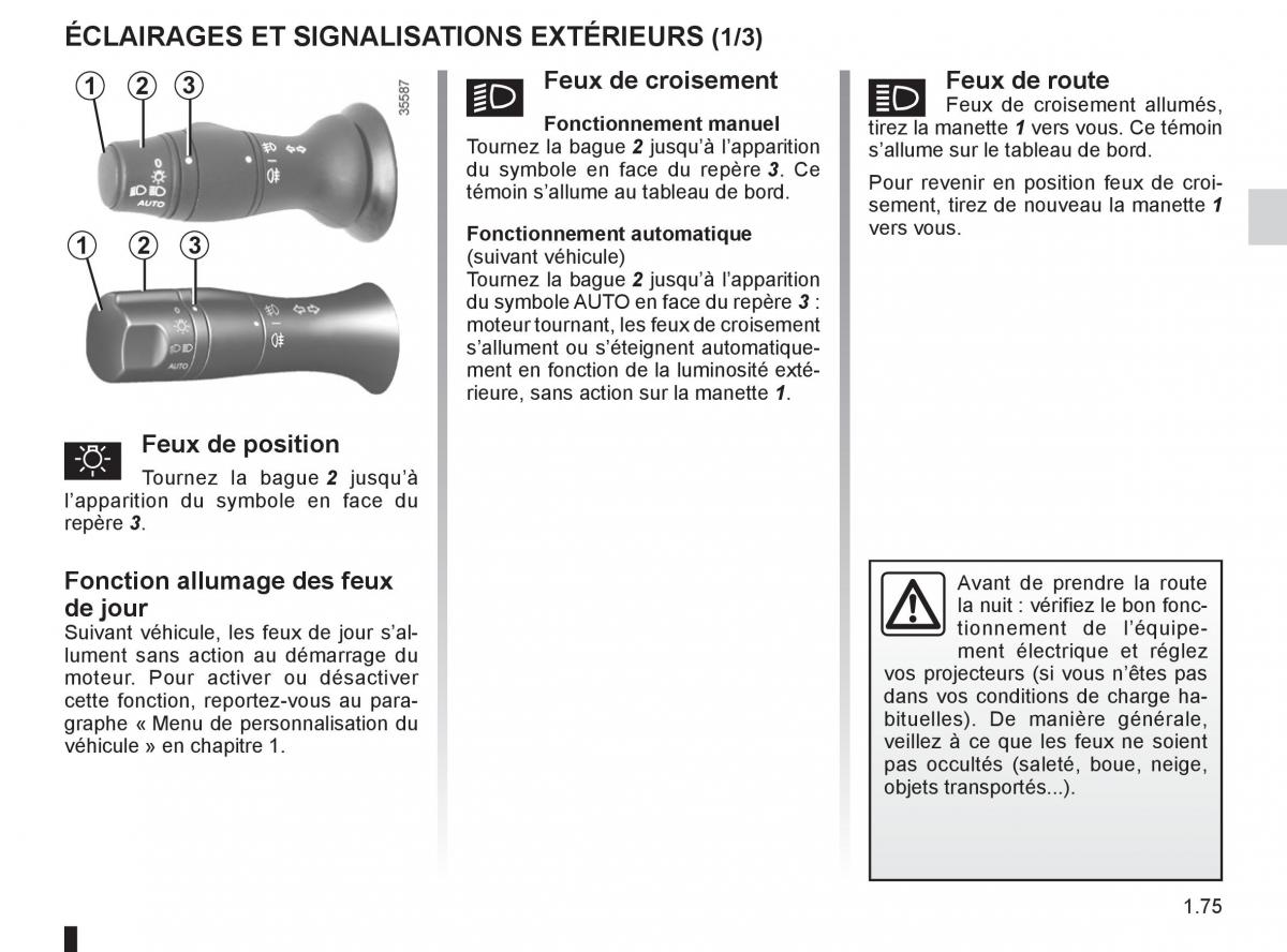 Renault Fluence manuel du proprietaire / page 77