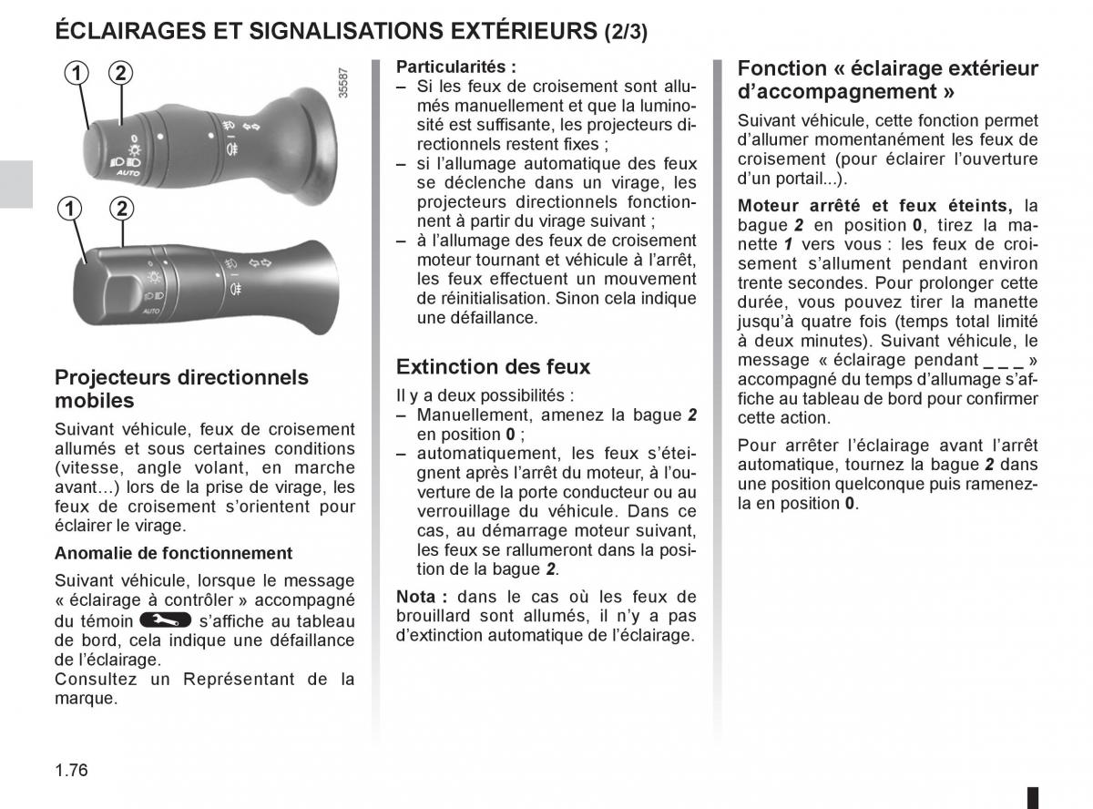 Renault Fluence manuel du proprietaire / page 78