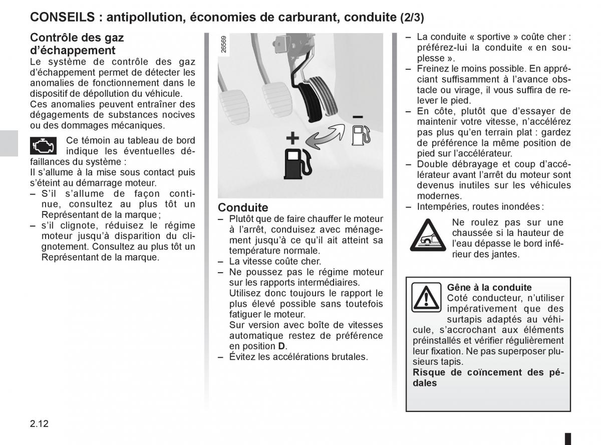 Renault Fluence manuel du proprietaire / page 98