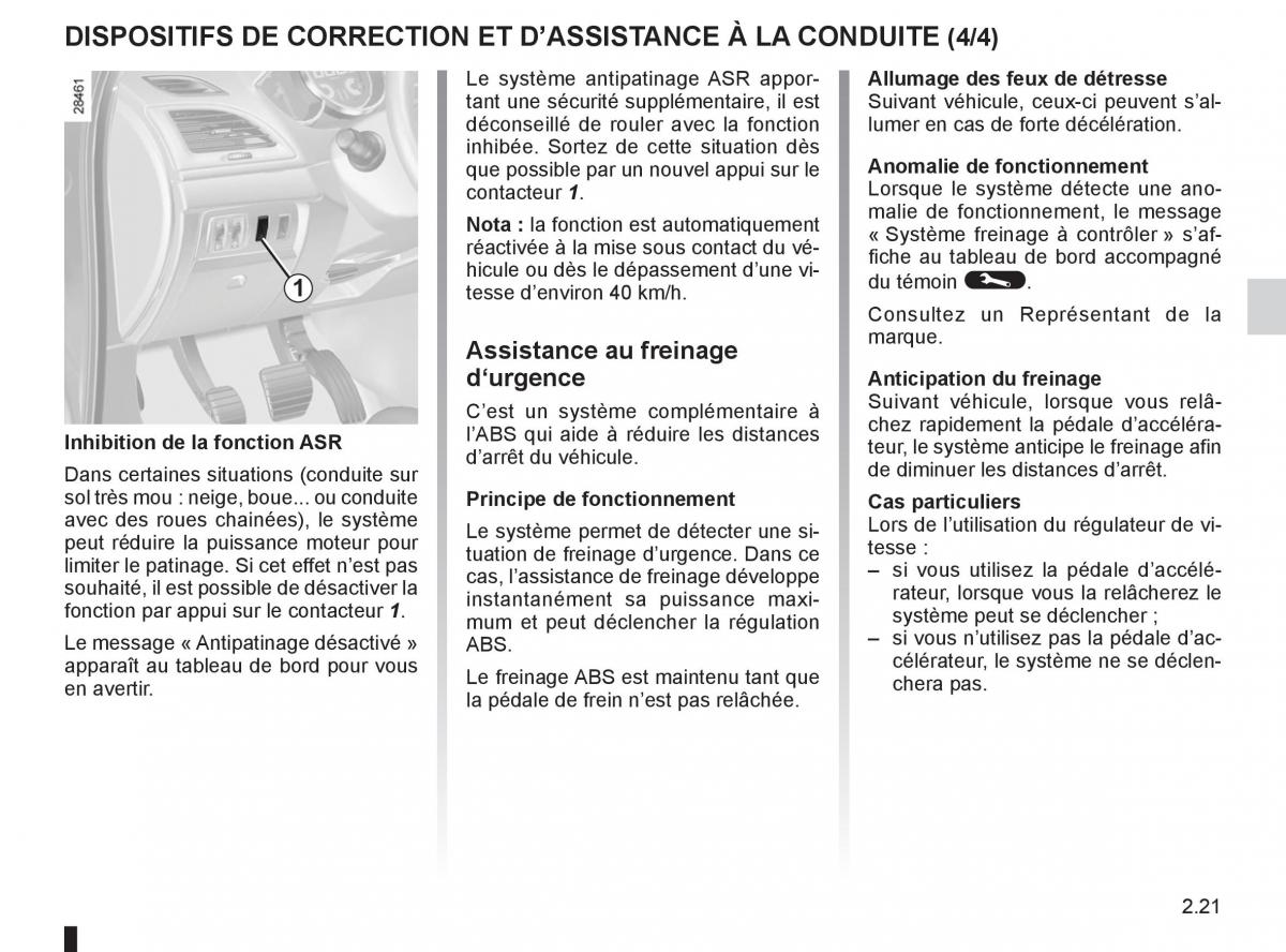 Renault Fluence manuel du proprietaire / page 107