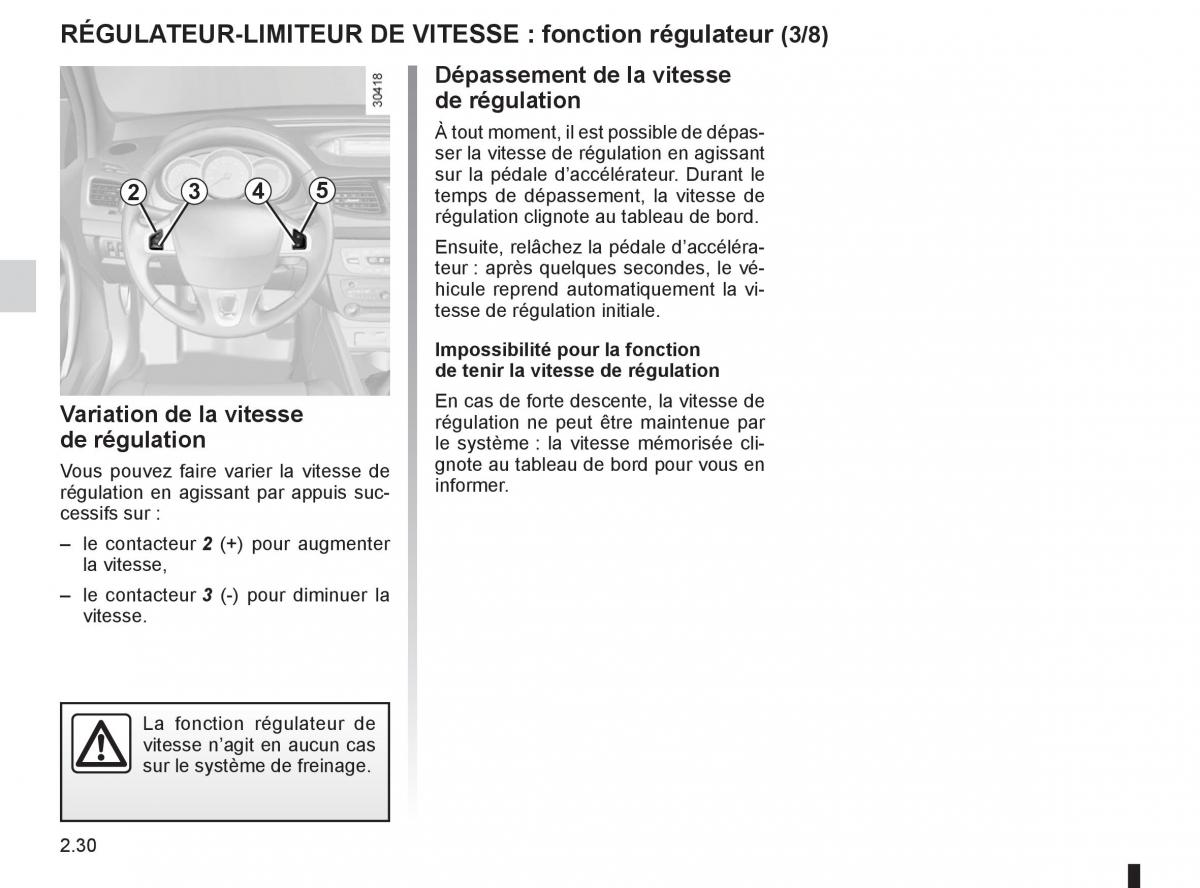 Renault Fluence manuel du proprietaire / page 116