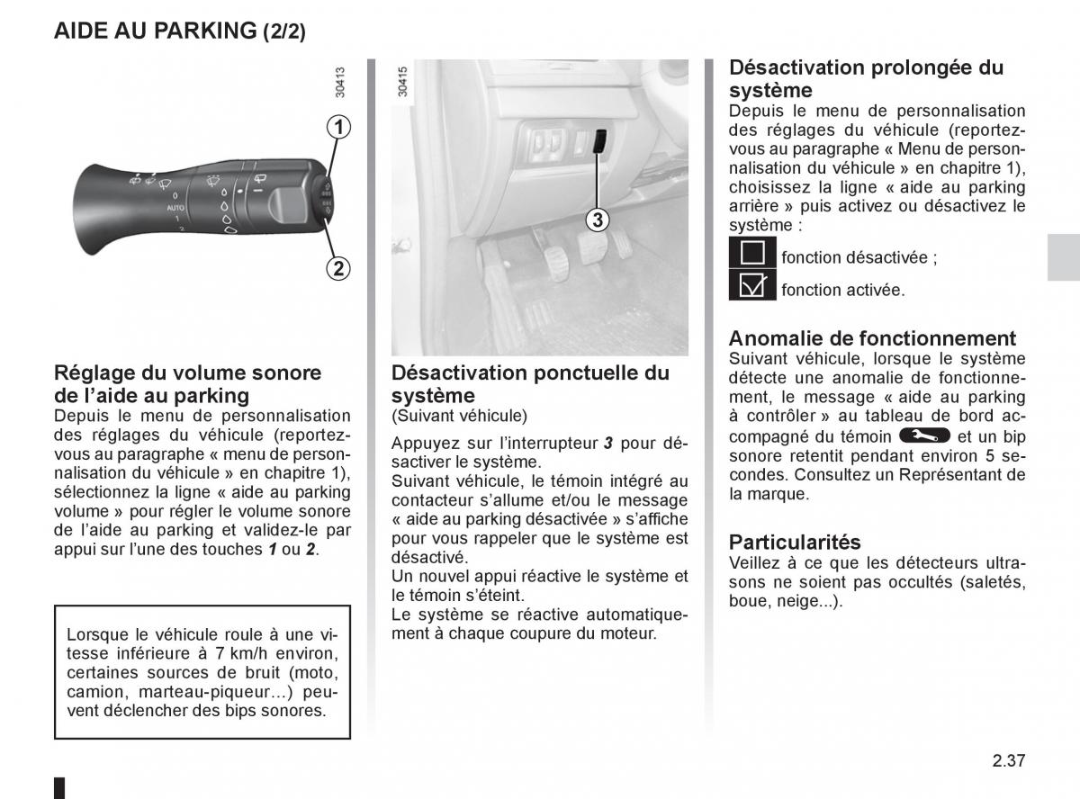 Renault Fluence manuel du proprietaire / page 123