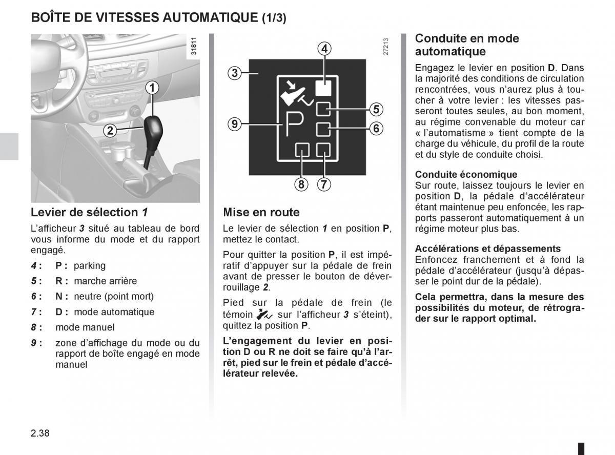 Renault Fluence manuel du proprietaire / page 124