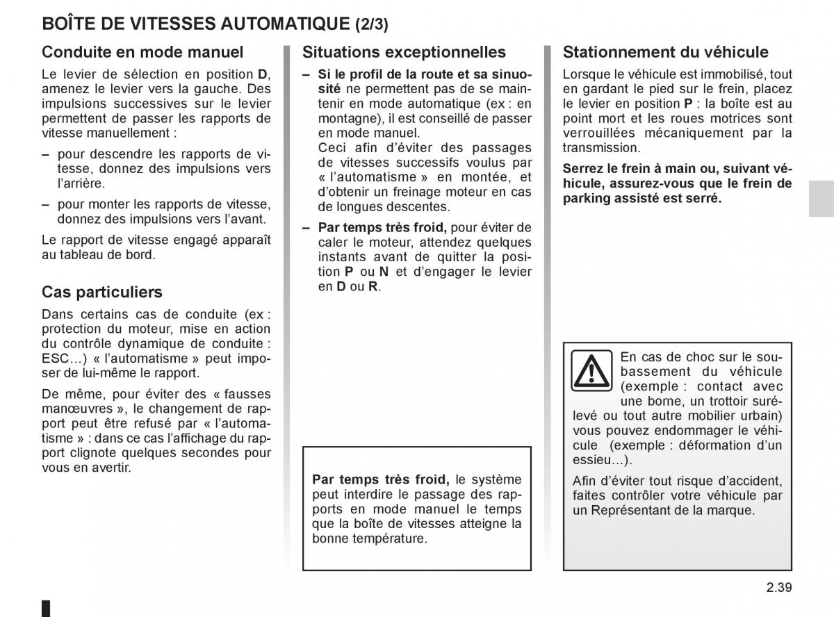 Renault Fluence manuel du proprietaire / page 125