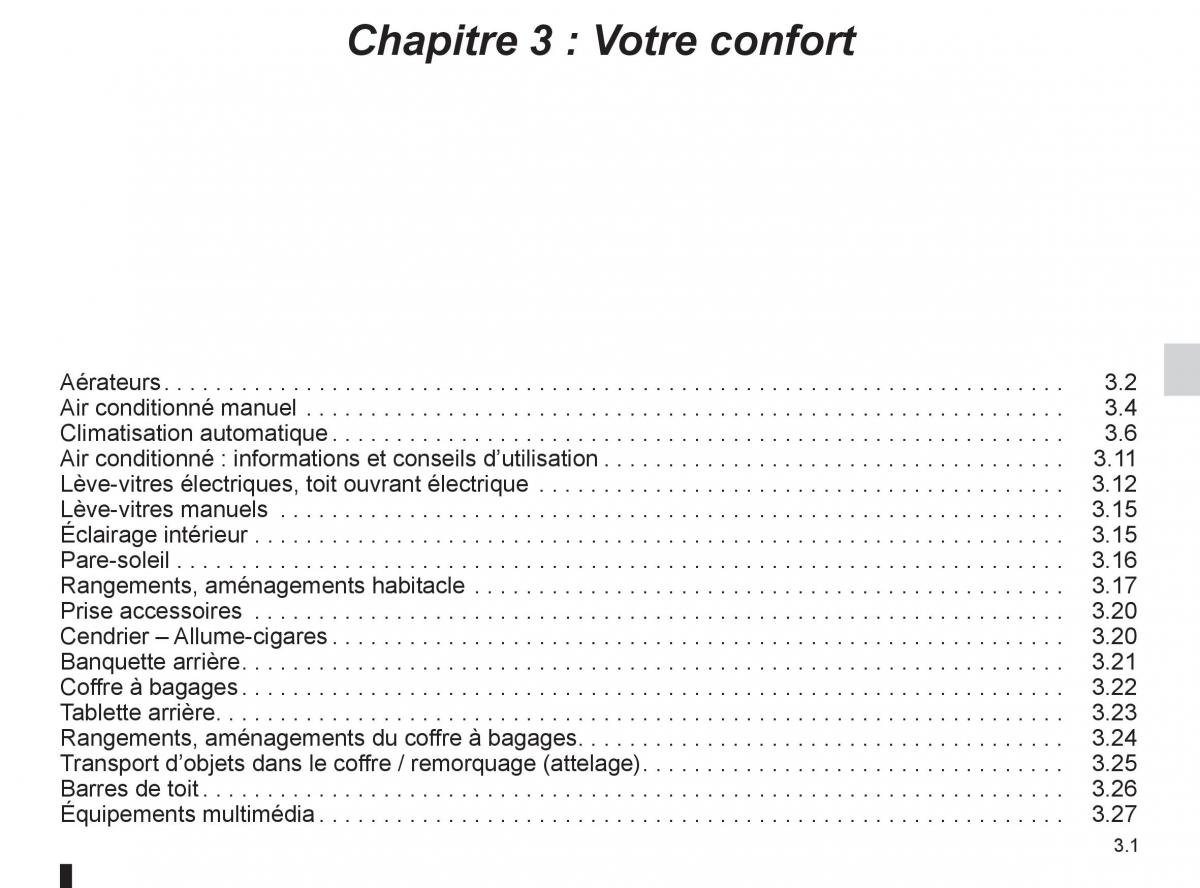 Renault Fluence manuel du proprietaire / page 127