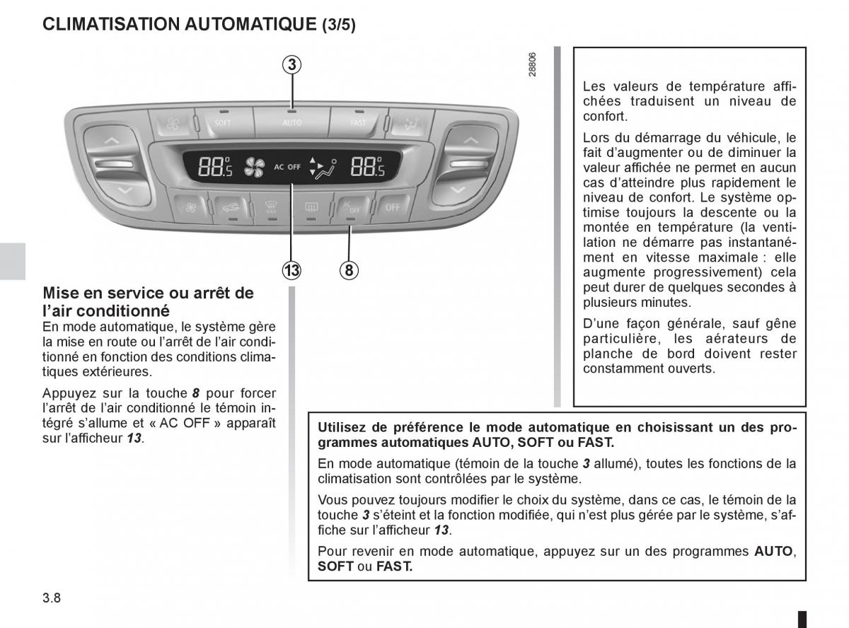 Renault Fluence manuel du proprietaire / page 134