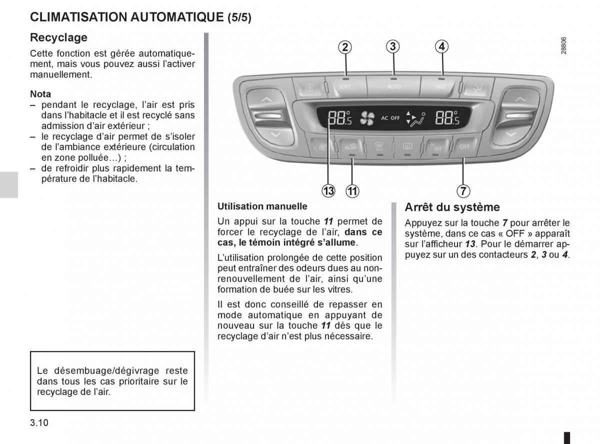 Renault Fluence manuel du proprietaire / page 136