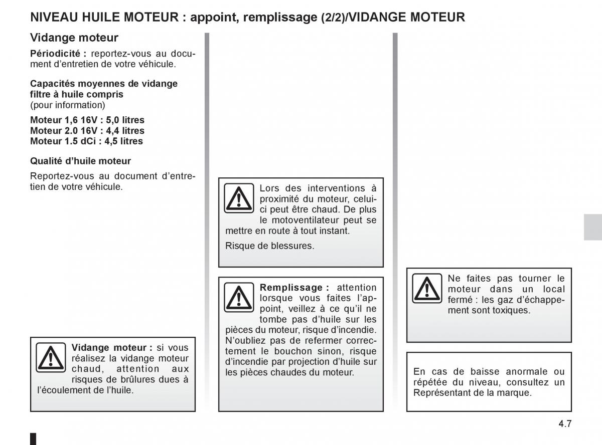 Renault Fluence manuel du proprietaire / page 161