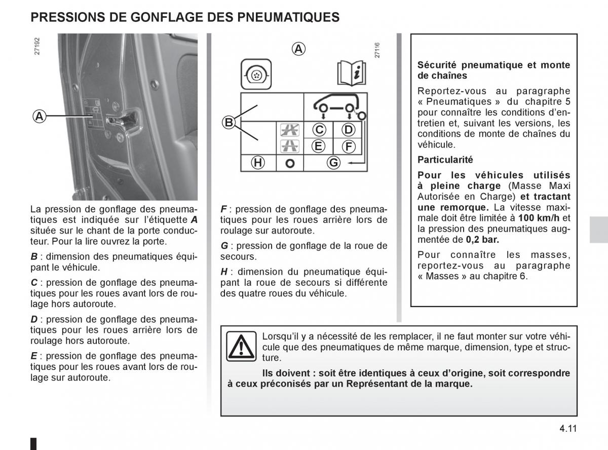 Renault Fluence manuel du proprietaire / page 165