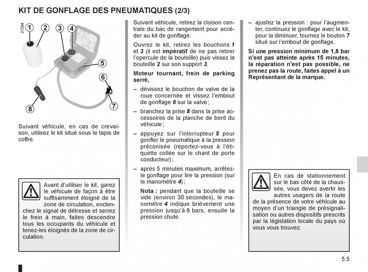 Renault Fluence manuel du proprietaire / page 175