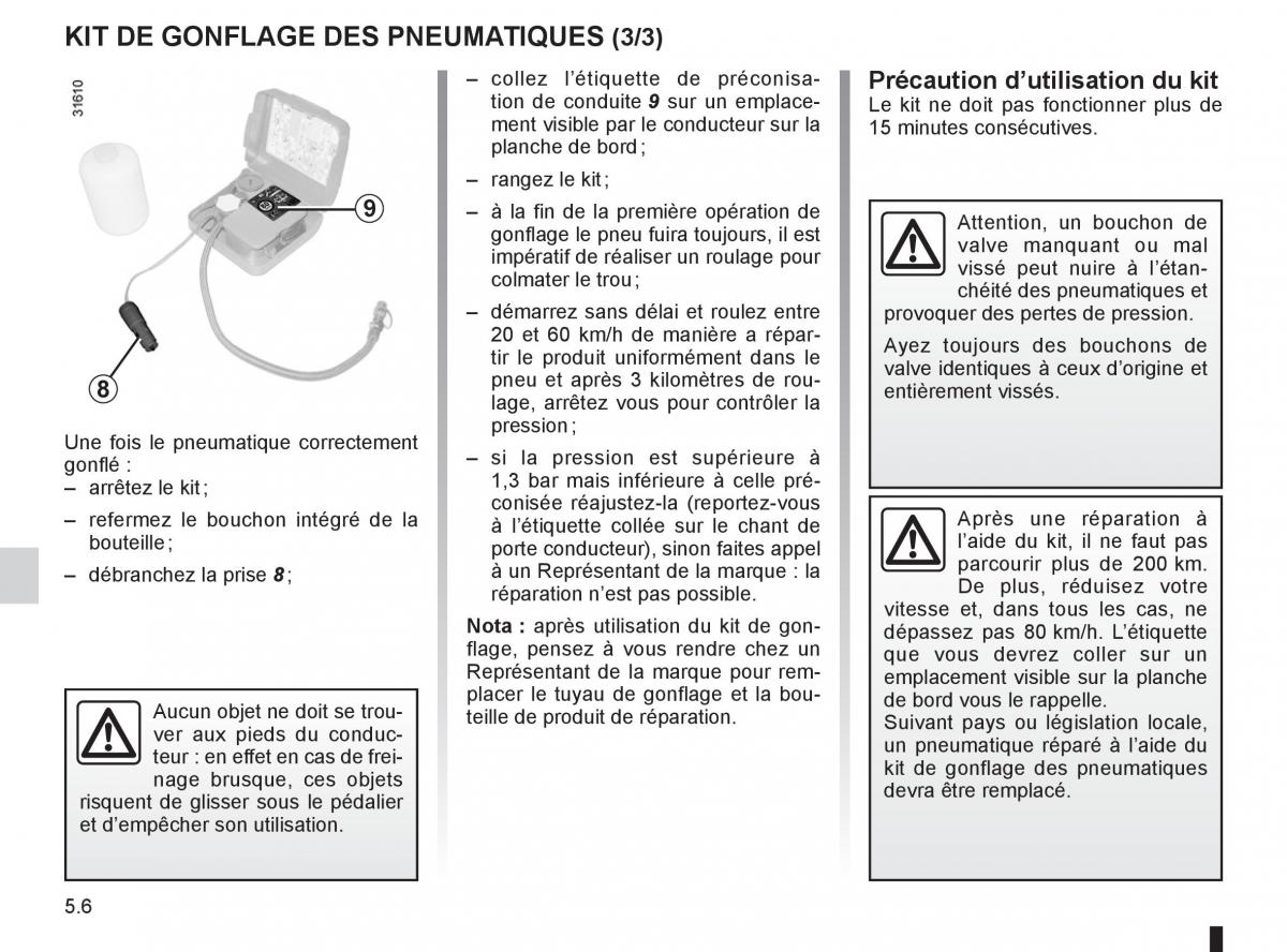 Renault Fluence manuel du proprietaire / page 176