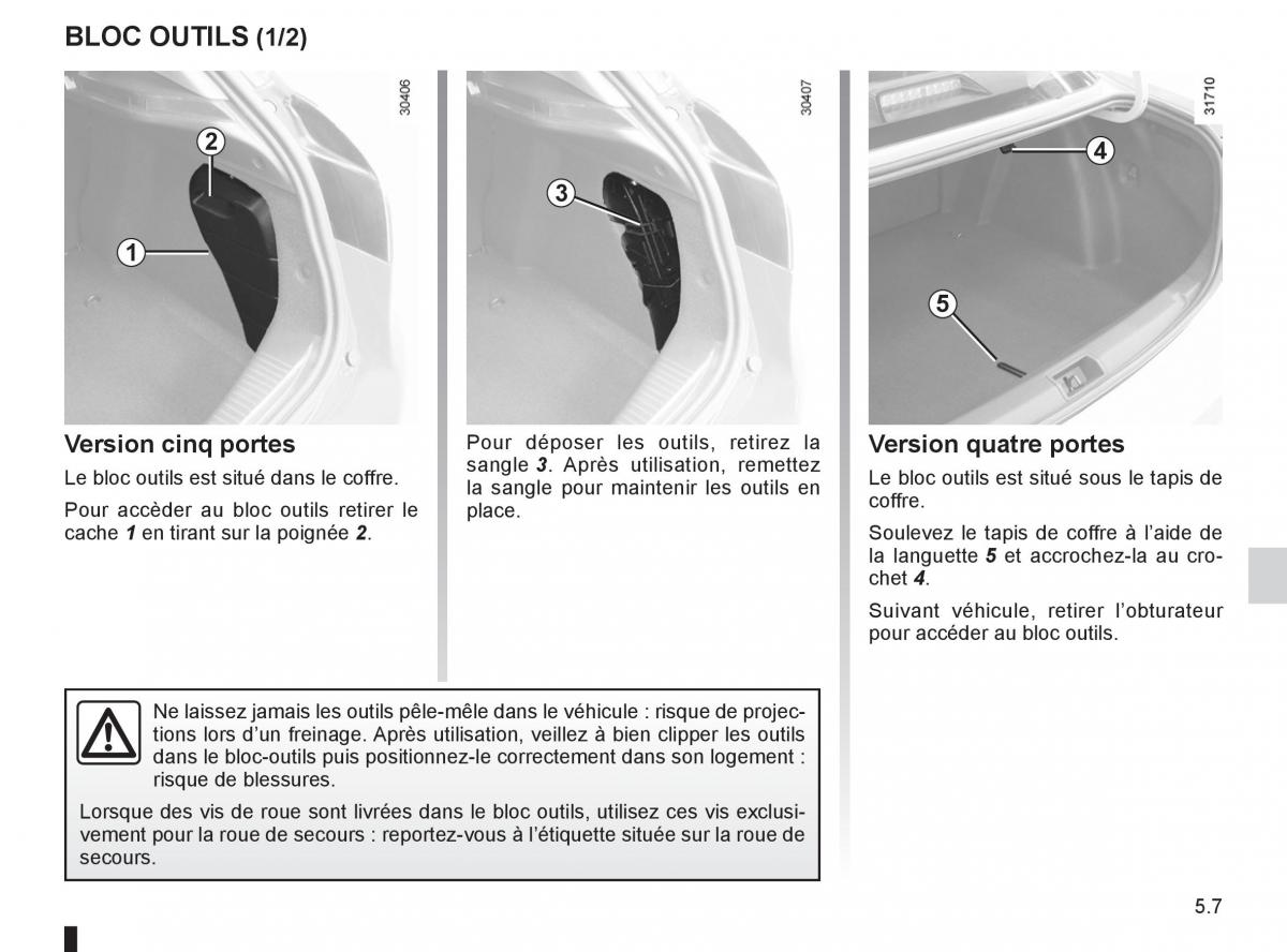 Renault Fluence manuel du proprietaire / page 177