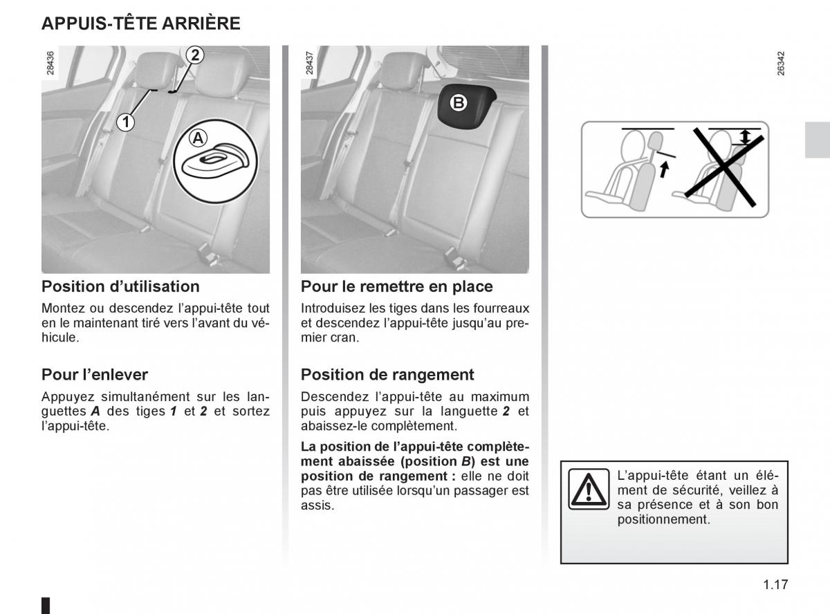 Renault Fluence manuel du proprietaire / page 19