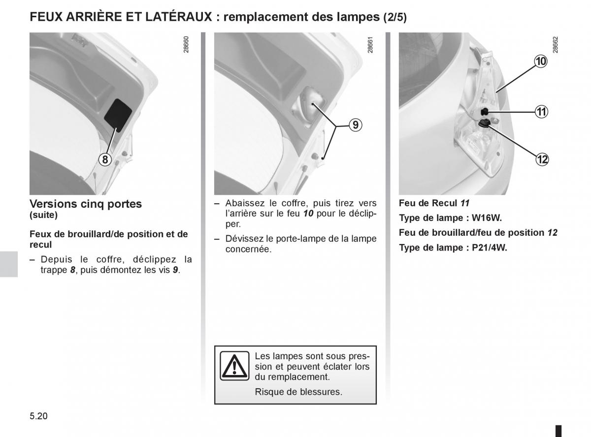 Renault Fluence manuel du proprietaire / page 190