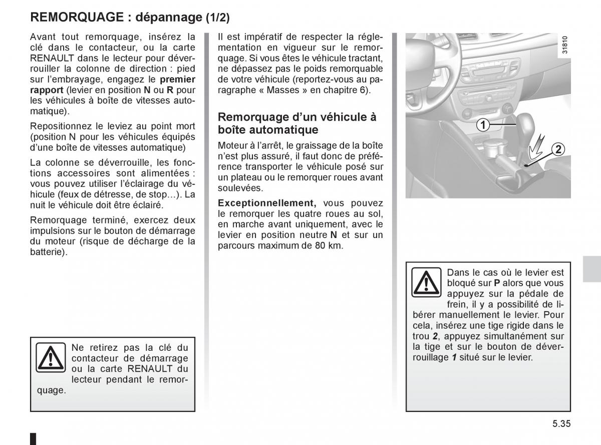 Renault Fluence manuel du proprietaire / page 205